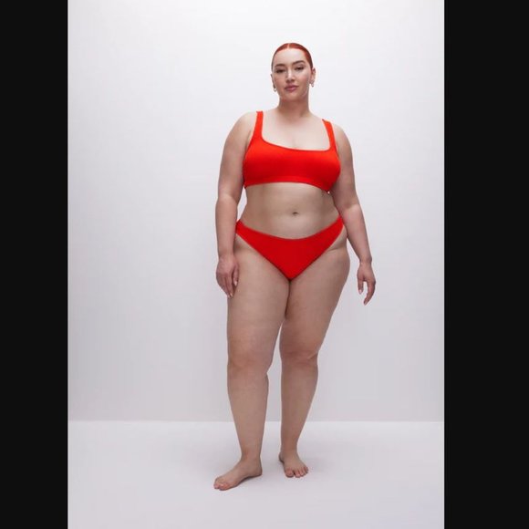 Good American NEW Womens 2XL Red Better Bikini Bottom Swim Beach Summer - Picture 1 of 10